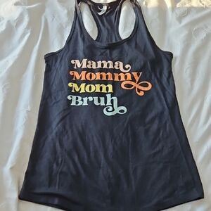 Women's Black Graphic Tank Top